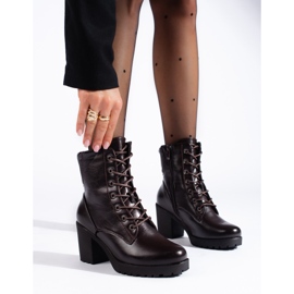 Bruna stövletter från Daszyński 1