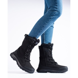 Vandringsskor med snörning för kvinnor DK vattentäta svart 1