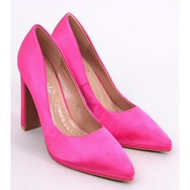 Satinpumps med breda klackar Olivv Fuchsia rosa 1