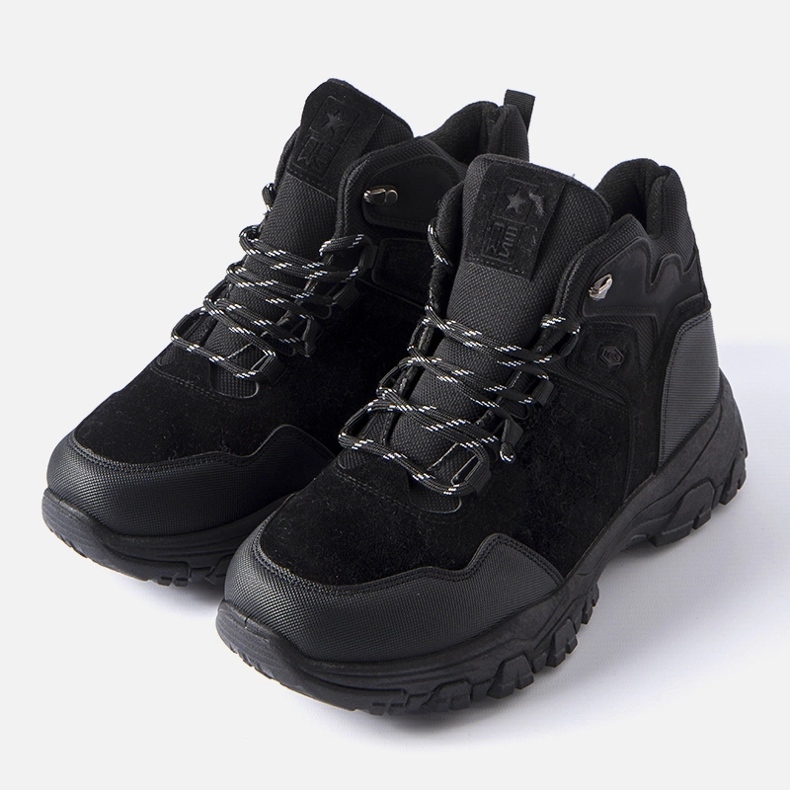 Svarta isolerade Ponte-stövlar i ekomocka för män 1