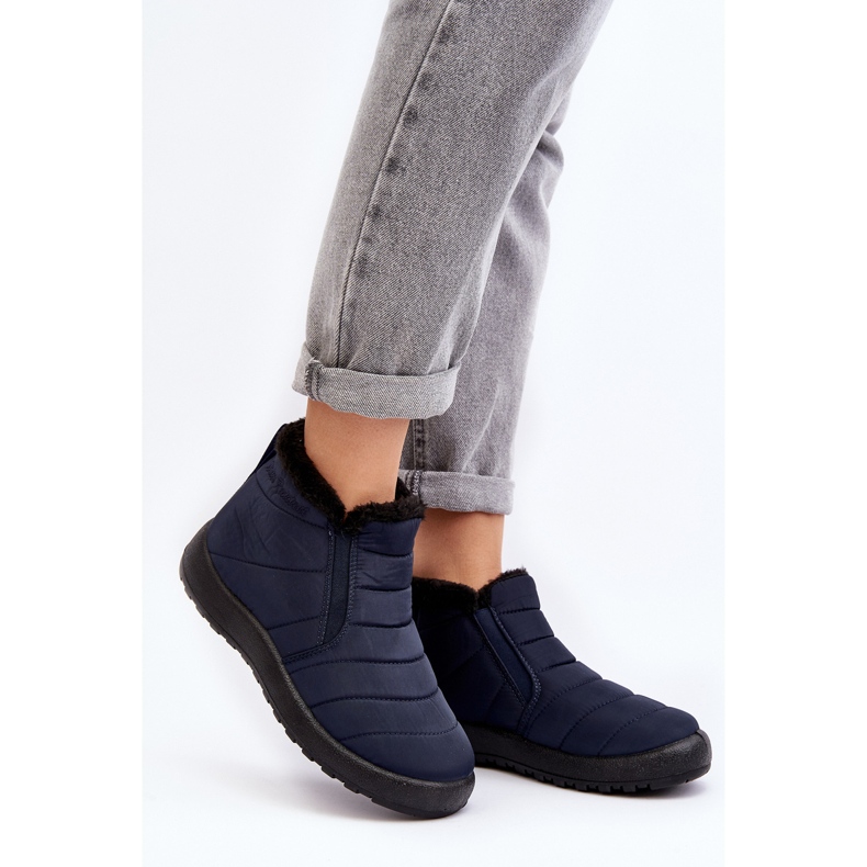 Enmore isolerade låga snöstövlar för kvinnor Marinblå 2