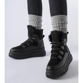 Svarta ankelboots med massiv Cervantes-sula 1