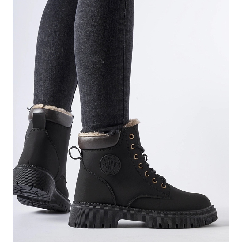 Svarta isolerade Medole-stövlar 1