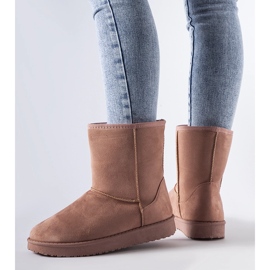 Rosa isolerade klassiska Libero snöstövlar 1