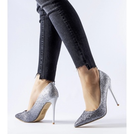 Silver glitter Covo höga klackar 1