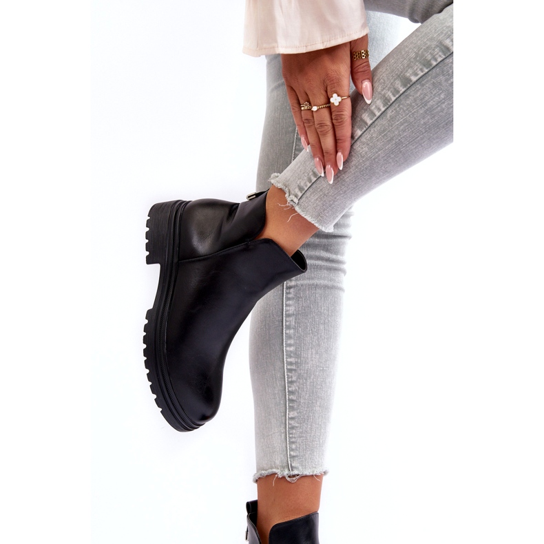 Kvinnors stövlar eko-läderisolerade svart 2