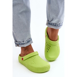 Lätt flip-flops för damer Crocs Big Star II275006 Grön 2