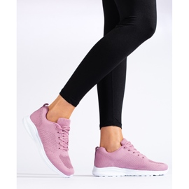 SUPER COOL Lätta Openwork -sneakers rosa 1
