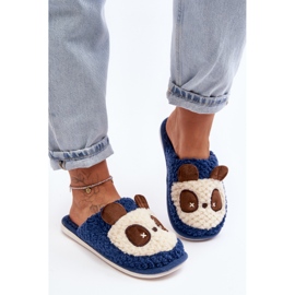 Varma damtofflor, Marinblå Priseth 2