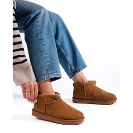 Shelovet bruna snöstövlar för kvinnor 1