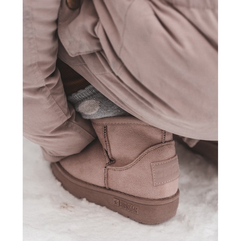 Barnisolerade snöstövlar med dragkedja Rosa Big Star MM374101 1