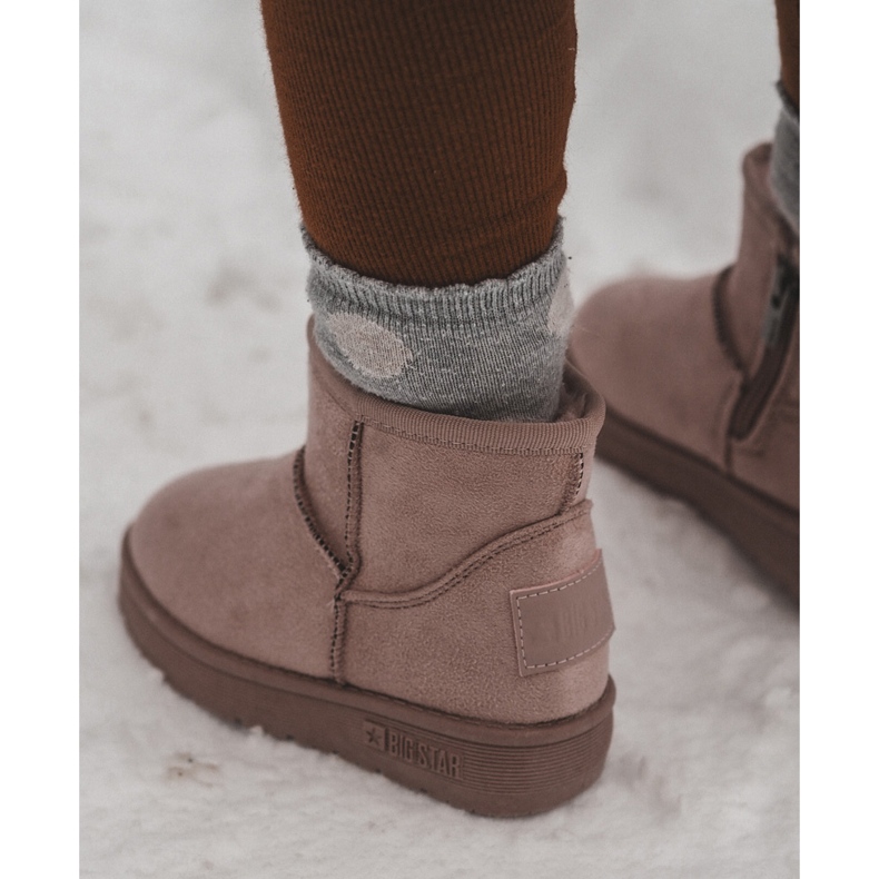 Barnisolerade snöstövlar med dragkedja Rosa Big Star MM374101 2