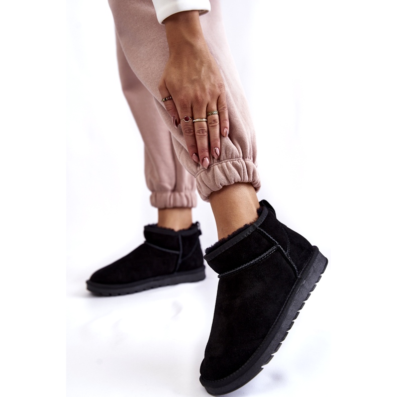 Kvinnors mocka lågisolerade snöstövlar svart 2