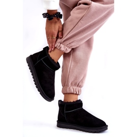 Kvinnors mocka lågisolerade snöstövlar svart 3