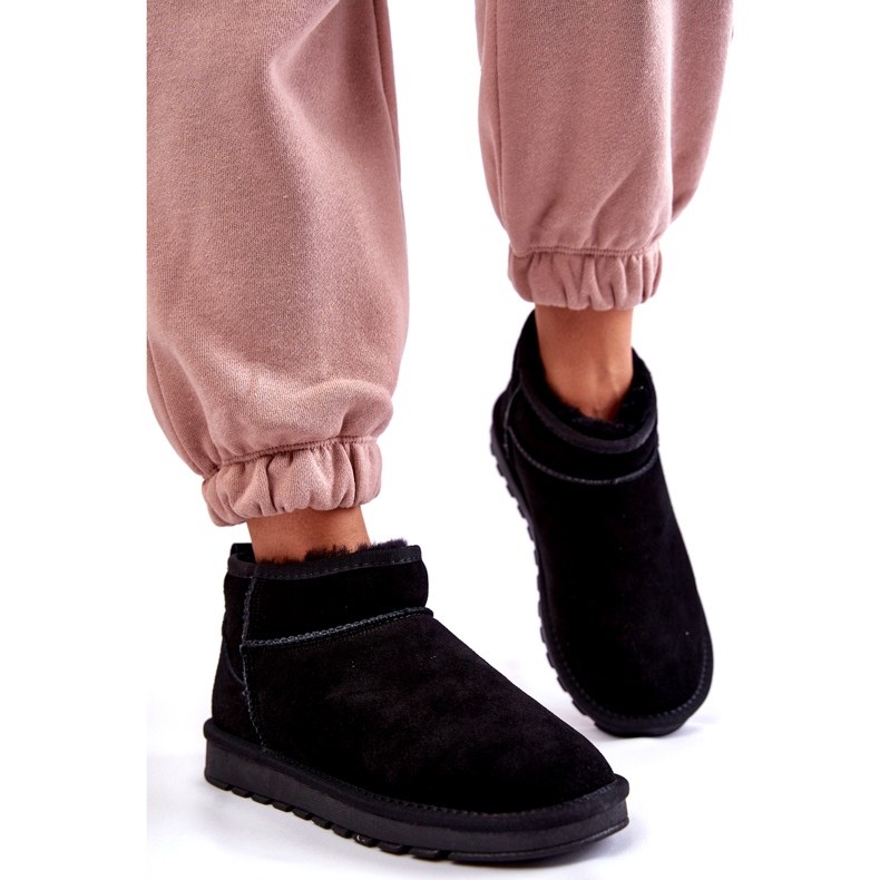 Kvinnors mocka lågisolerade snöstövlar svart 5