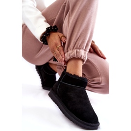 Kvinnors mocka lågisolerade snöstövlar svart 6