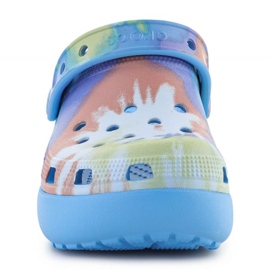 Crocs Classic Tie Dye Cutie Clog 208083-4KT skumtofflor blå 1