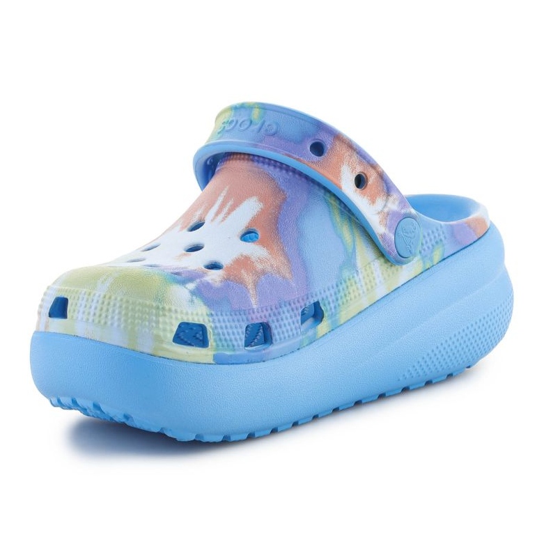 Crocs Classic Tie Dye Cutie Clog 208083-4KT skumtofflor blå 2