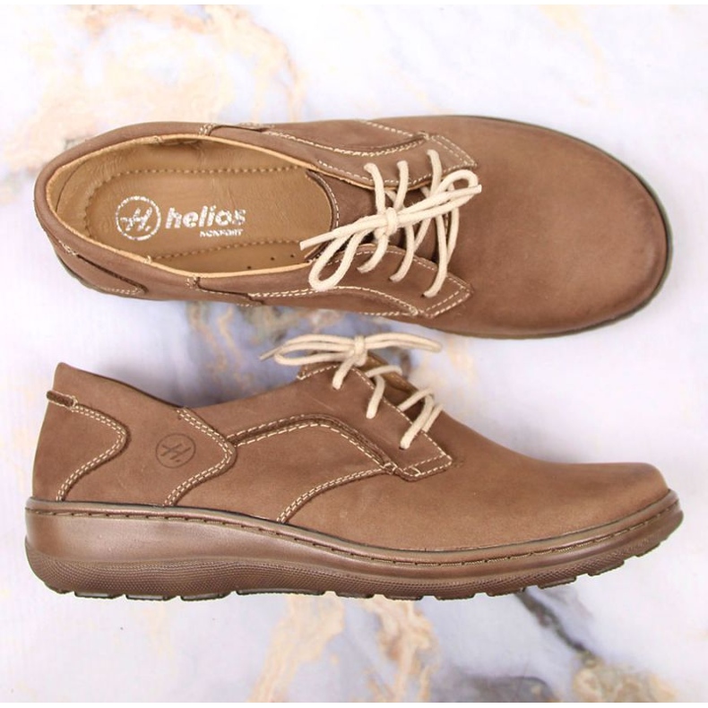 Helios W H715N komfortskor, beige brun 2
