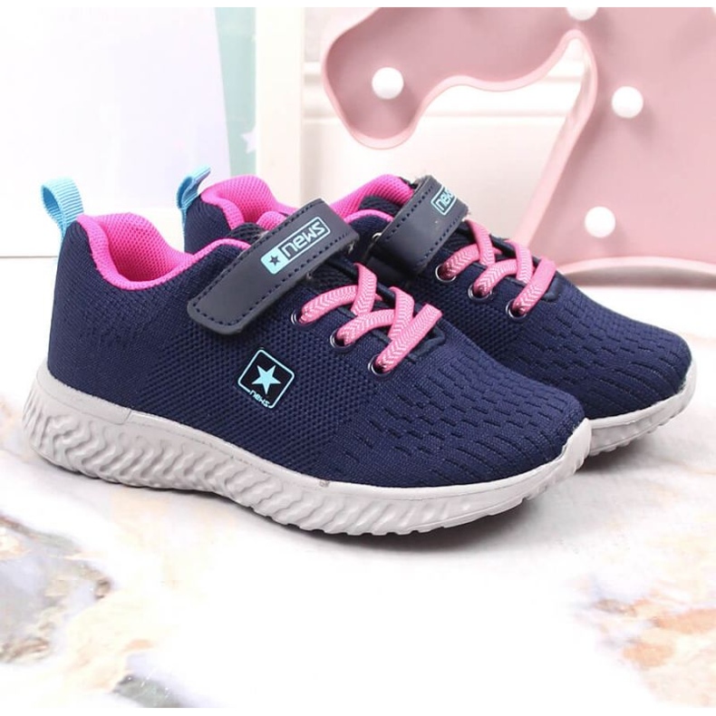 News NYHETER Jr EVE396A sportskor, marinblå 2