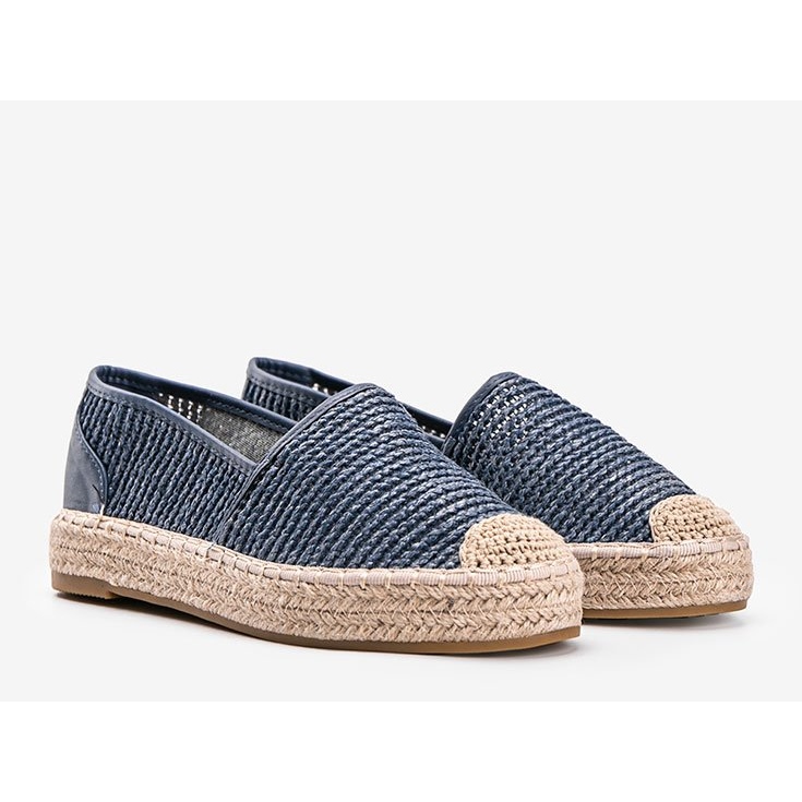 Carly blå vävda espadriller 1