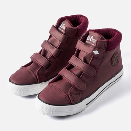 Rödbruna sneakers Lee Cooper LCJ-21-31-0614K 1