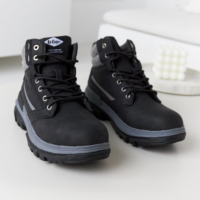 Svarta Lee Cooper LCJ-22-01-1374L höga stövlar 1