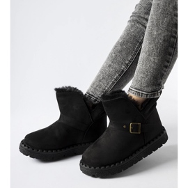 Svarta isolerade snökängor med Monal-utskärning 1