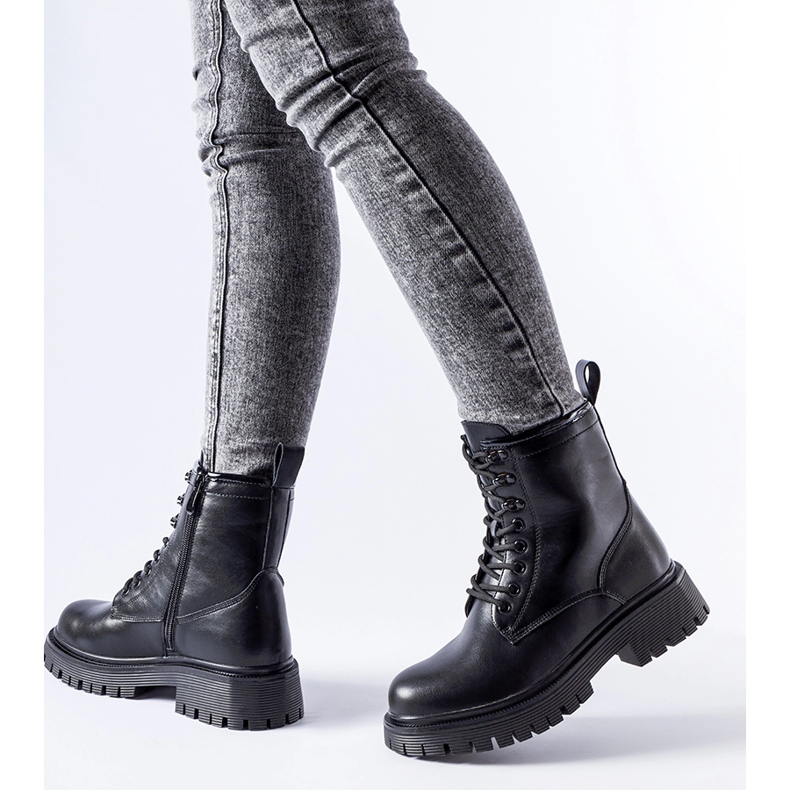 Svarta Puyallup isolerade stövlar 1