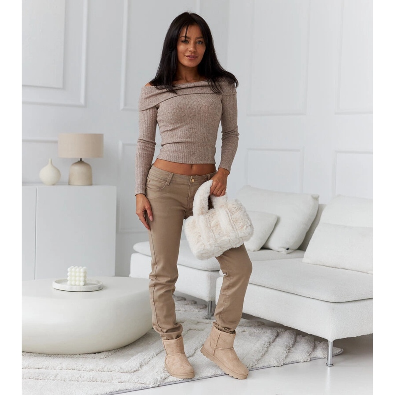 Bruna isolerade korta snökängor från Menaggio 1