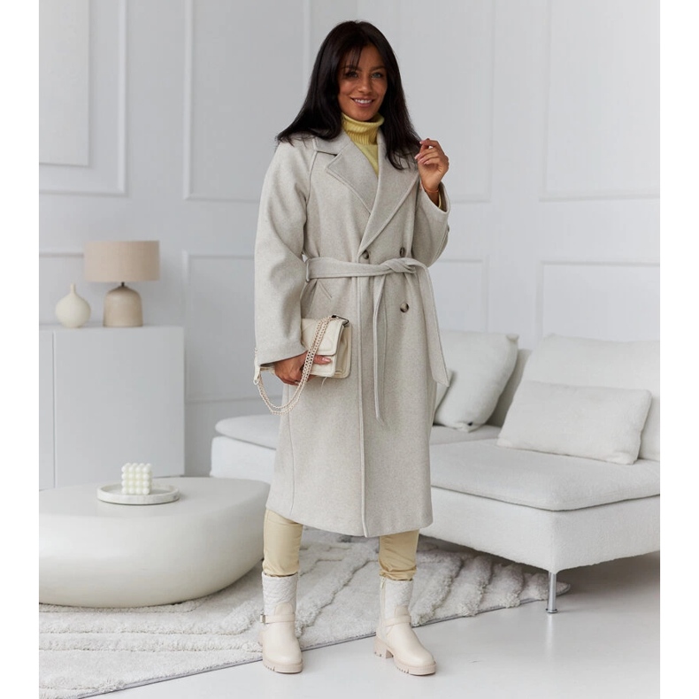 Beige stövlar med dekorativ Brembo-quiltning 1