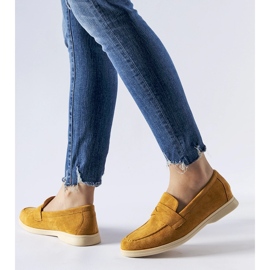 Mörkbeige mockasiner gjorda av Ferragus eko-mocka 1