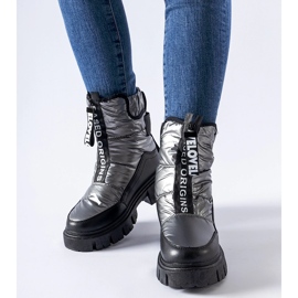 Grafit och svart isolerade Moorhead snöstövlar grå 1