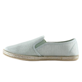 Slip-on espadrillor glamour JX16 Green grön 1