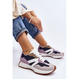 Damsportskor Lila Chloette purpur 1