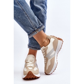 Beige Chloette Sportskor för kvinnor 1