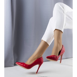 BM Lore röda quiltade klackar 1