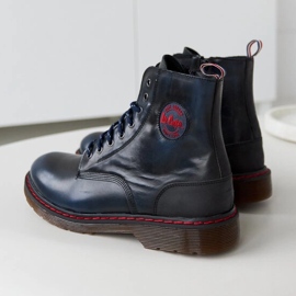 Marinblå naturläderskor Lee Cooper LCJP-20-01-014 1