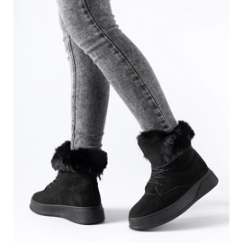 Svarta Oliverio plattformssnöskor 1