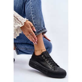 Damisolerade låga sneakers Black Big Star MM274031 svart 1