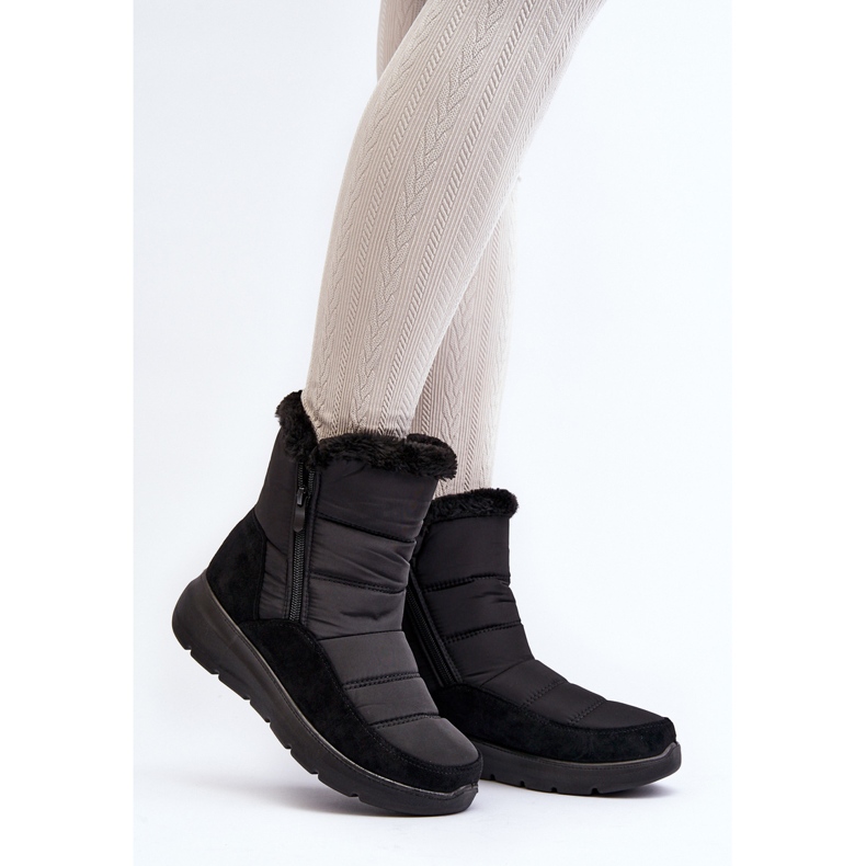 Snöskor för kvinnor med päls Svart Primose 2