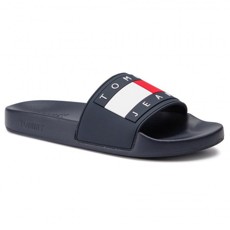 Tommy Hilfiger Tommy Jeans Flagga Pool Slide M flipflops EM0EM00284-403 blå 1