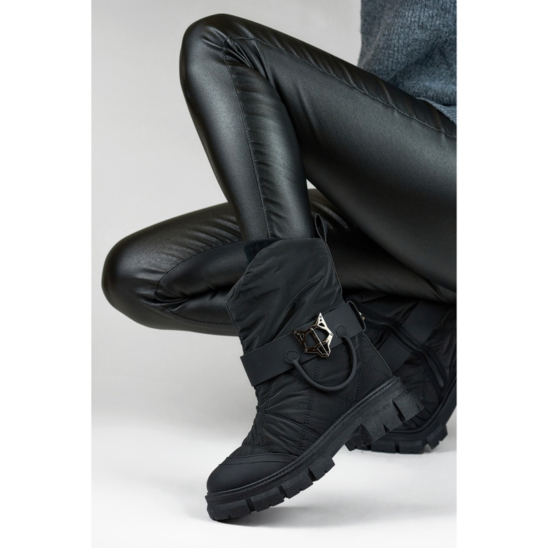 Höga dam vinterkängor, isolerade snökängor, svarta 1