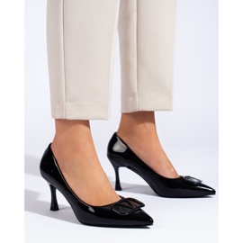 Vinceza dampumps med svart dekoration 2