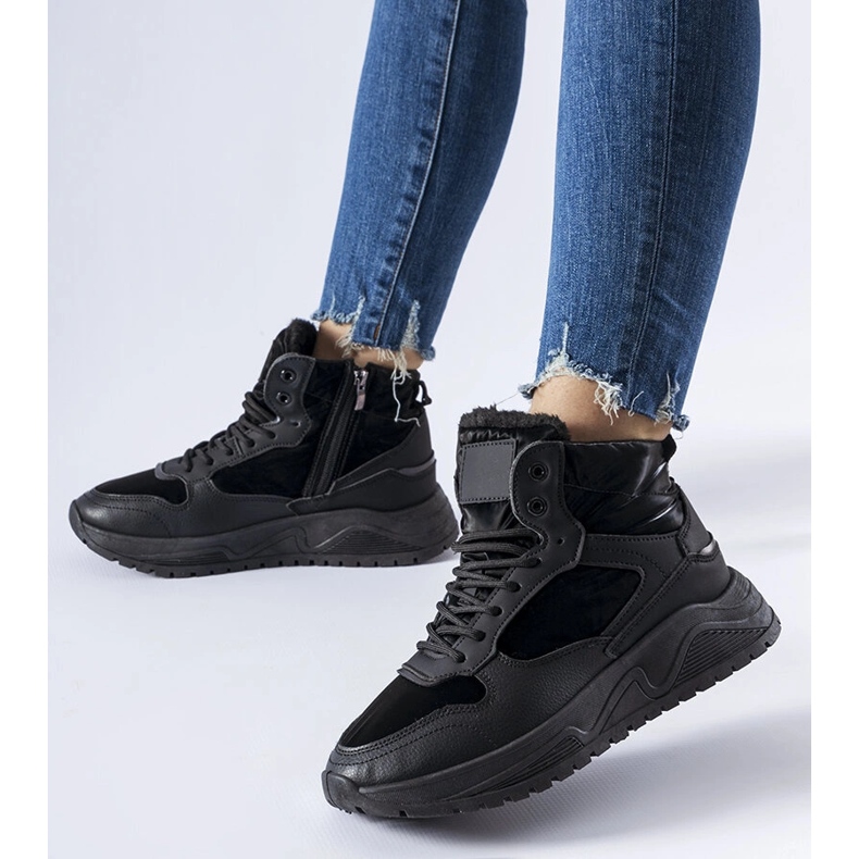 Svarta isolerade Fork sportstövlar 1