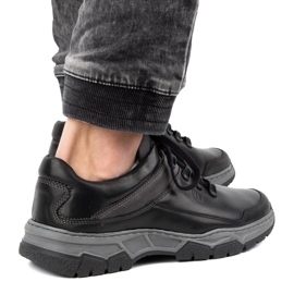 Olivier Herrskor i läder 842MA svart 2