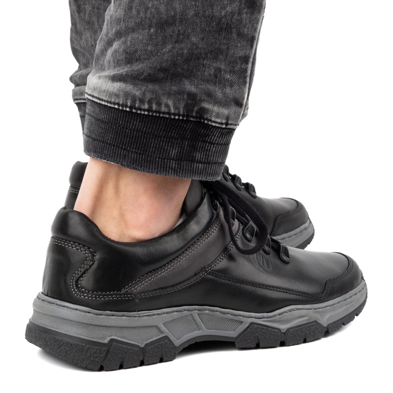 Olivier Herrskor i läder 842MA svart 2