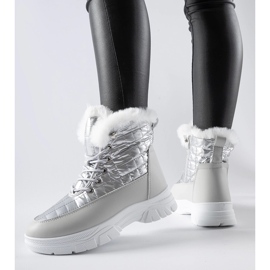 Silverisolerade snöstövlar på Dwayn-plattformen silver- 1