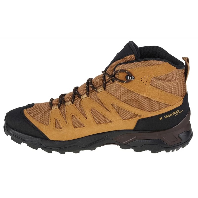 Salomon X Ward Leather Mid Gtx M 471818 skor brun 1