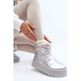 Silver Fionia snökängor för kvinnor på en enorm plattform 1